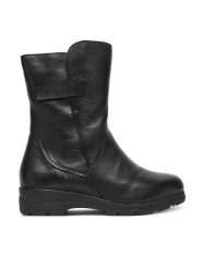 Caprice Botki 9-26453-45 Czarny. Czarne botki damskie Caprice, bez wzorów, ze skóry, bez obcasa, na płaskiej podeszwie, bez zapięcia. Za 649.99 zł.
