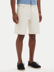 Tommy Hilfiger Szorty jeansowe Dover Washed MW0MW42556 Kremowy Regular Fit. Białe szorty męskie Tommy Hilfiger, bez wzorów, z bawełny. Za 369.99 zł.