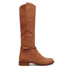 Kozaki MICHAEL Michael Kors. Brązowe kozaki damskie MICHAEL Michael Kors, bez wzorów, bez obcasa, na płaskiej podeszwie, bez zapięcia. Za 1,239.00 zł.