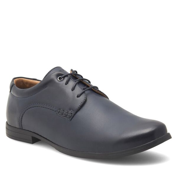 Półbuty Lanetti. Niebieskie buty wizytowe męskie Lanetti, bez wzorów, bez obcasa, bez zapięcia. Za 129.99 zł.