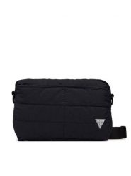 Guess Saszetka H6GZ07 WO960 Czarny. Czarne saszetki i nerki męskie Guess, z aplikacjami, z materiału. Za 269.99 zł.