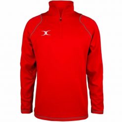 Kurtka 1/4 zip Gilbert. Czerwone kurtki męskie GILBERT, bez wzorów, z dresówki, sportowe, bez kaptura. Za 346.50 zł.
