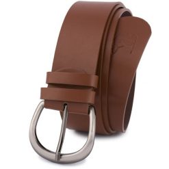 Pasek skórzany BELTIMORE r.85-100 cm D87 brązowy. Brązowe paski damskie bez wzorów. Za 49.90 zł.