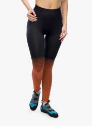 Legginsy wspinaczkowe damskie La Sportiva Patcha Leggins. Czarne legginsy damskie La Sportiva, bez wzorów, z materiału. Za 247.49 zł.