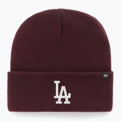 Czapka zimowa 47 Brand MLB Los Angeles Dodgers Haymaker. Czerwone czapki damskie 47 Brand, na zimę, bez wzorów. Za 89.99 zł.