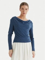 Vero Moda Bluzka Ice 10340793 Granatowy Regular Fit. Niebieskie bluzki damskie Vero Moda, xl, bez wzorów, z syntetyku, bez kołnierzyka, bez ramiączek. Za 119.99 zł.
