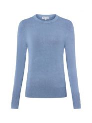 Marie Lund Sweter damski z cienkiej dzianiny Kobiety niebieski jednolity, S. Niebieskie swetry nierozpinane damskie Marie Lund, s, bez wzorów, z dzianiny, bez kołnierzyka, bez ramiączek. Za 199.95 zł.