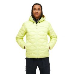 Kurtka Peak Performance puchowa męska Helium Down Hood Jacket żółta - M. Żółte kurtki męskie Peak Performance, m, bez wzorów, z puchu, bez kaptura. W wyprzedaży za 1,059.00 zł.