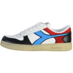 Trampki DIADORA MAGIC BASKET LOW ICONA 44. Białe trampki męskie Diadora, bez wzorów, z materiału, bez zapięcia. Za 199.99 zł.