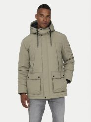 Only & Sons Parka Jayden 22022654 Beżowy Regular Fit. Brązowe parki męskie Only & Sons, m, bez wzorów, z syntetyku, bez kołnierzyka, bez kaptura. Za 259.99 zł.