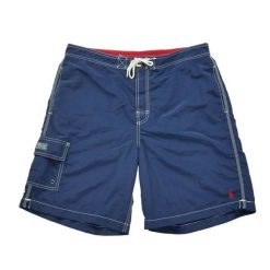 Second life - Męskie kąpielówki granatowe - Jak nowy. Niebieskie kąpielówki męskie Ralph Lauren, l, bez wzorów. Za 204.44 zł.