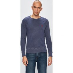 Polo Ralph Lauren - Bluza. Niebieskie bluzy męskie Polo Ralph Lauren, l, bez wzorów, z bawełny, bez ramiączek, bez kaptura. W wyprzedaży za 299.90 zł.