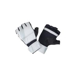 Rękawiczki do cardio-boxingu CRD 100 szare. Czarne rękawiczki męskie OUTSHOCK, bez wzorów, z poliesteru. Za 59.99 zł.