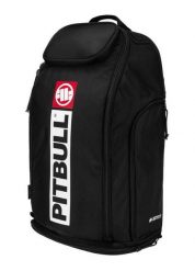 Plecak męski Pitbull sportowy Airway Hilltop II. Białe plecaki męskie PITBULL, z aplikacjami, z materiału, sportowe. Za 249.00 zł.