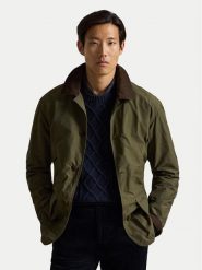 Polo Ralph Lauren Kurtka koszulowa 710B15977001 Zielony ciemny Regular Fit. Zielone kurtki męskie Polo Ralph Lauren, m, bez wzorów, z bawełny, bez kaptura. Za 2,699.00 zł.