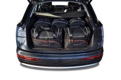 Torby Do Bagażnika Audi Q5 2017-2024 5Szt Kjust. Czarne torby podróżne damskie KJUST, bez wzorów, z kauczuku. Za 1,521.00 zł.