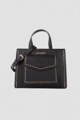VALENTINO Czarna torebka Dolomiti Shopping. Czarne shopperki damskie Valentino by Mario Valentino, bez wzorów, bez dodatków. W wyprzedaży za 499.99 zł.