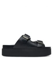 G-Star Raw Klapki RIMA-118915 Czarny. Czarne klapki damskie G-Star, bez wzorów, ze skóry, retro, bez obcasa, bez zapięcia. Za 227.99 zł.