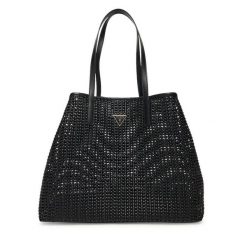 Torebka Guess. Czarne shopperki damskie Guess, z aplikacjami, bez dodatków. Za 649.99 zł.
