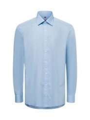 Finshley & Harding Koszula łatwa w prasowaniu Mężczyźni Slim Fit Bawełna niebieski, 38. Niebieskie koszule męskie Finshley & Harding, m, bez wzorów, z bawełny, eleganckie, bez kołnierzyka, bez ramiączek. Za 129.95 zł.