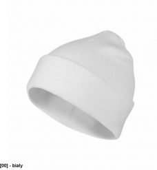 MALFINI - ADLER - - Czapka unisex, % poliakryl - uni biały. Białe czapki damskie MALFINI, na zimę, bez wzorów, z poliakrylu. Za 13.50 zł.