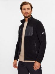 Mammut Polar Innominata ML Jacket 1014-04380-0001-113 Czarny Athletic Fit. Czarne bluzy sportowe męskie Mammut, m, bez wzorów, z polaru, bez kaptura. Za 679.99 zł.