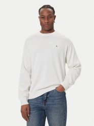 Calvin Klein Jeans Sweter LV04RC309G Écru Regular Fit. Swetry męskie Calvin Klein Jeans, m, bez wzorów, z bawełny, bez kołnierzyka, bez ramiączek. Za 389.99 zł.