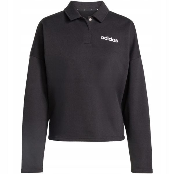 Bluza damska adidas Essentials. Czarne bluzy damskie Adidas, l, bez wzorów, z materiału, sportowe, bez ramiączek, bez kaptura. Za 186.99 zł.
