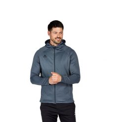 Bluza dresowa z kapturem Erima Liga Star. Czarne bluzy sportowe męskie Erima, m, bez wzorów, z dresówki, z kapturem, na fitness i siłownię. Za 193.00 zł.