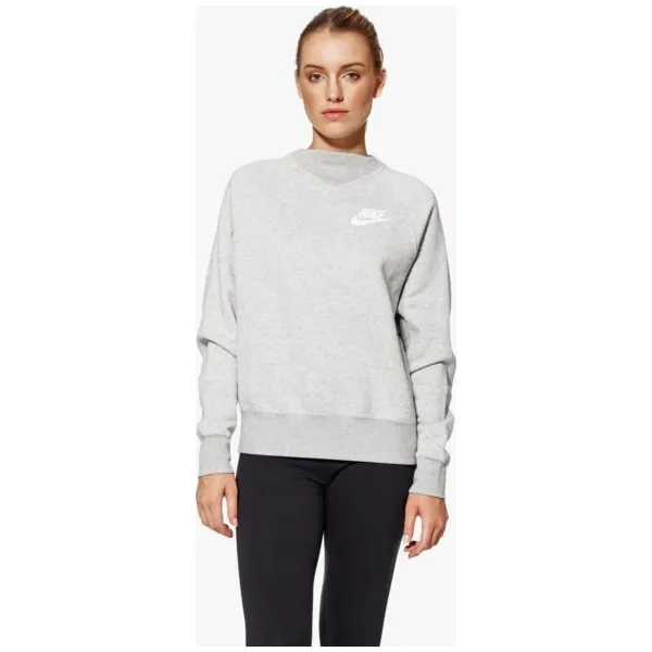 Nike Bluza W Nsw Rally Crew Rib , szary, rozmiar L. Szare bluzy damskie Nike, l, bez wzorów, z bawełny, bez ramiączek, bez kaptura. W wyprzedaży za 159.99 zł.