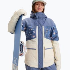 Kurtka snowboardowa damska ROXY Chloe Kim Parka. Niebieskie parki damskie Roxy, na zimę, l, bez wzorów, z materiału, bez kaptura. Za 1,259.00 zł.