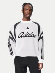 Adidas Bluza House Of Tiro Knitted KF4816 Biały Loose Fit. Białe bluzy męskie Adidas, m, bez wzorów, bez ramiączek, bez kaptura. Za 529.99 zł.