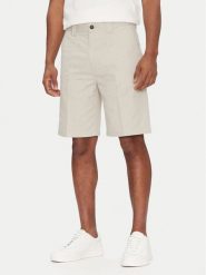 BOSS Szorty materiałowe Chino-Straight-S 50539161 Kremowy Regular Fit. Białe szorty męskie Boss, bez wzorów, z bawełny. Za 301.99 zł.
