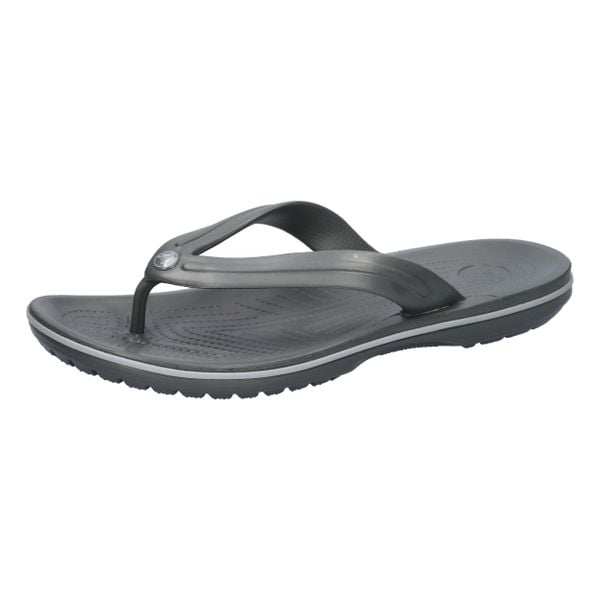 Klapki Crocs Crocband Flip U Dorośli. Czarne klapki damskie Crocs, bez wzorów, z materiału, bez zapięcia. Za 169.99 zł.