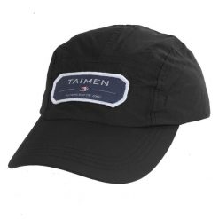 Czapka wędkarska Taimen Rain no.1 - Czarna. Czarne czapki damskie TAIMEN, z aplikacjami. Za 99.99 zł.