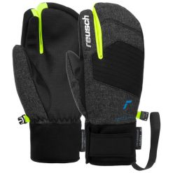 Reusch Simon R-TEX® XT Junior Lobster. Czarne rękawiczki damskie Reusch, bez wzorów. Za 259.90 zł.