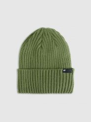 4F Czapka zimowa Thinsulate męska - khaki M. Brązowe czapki męskie 4F, na zimę, bez wzorów, z syntetyku. Za 69.99 zł.