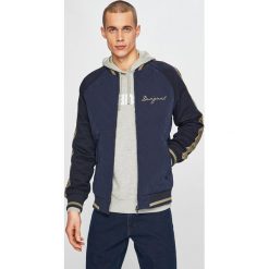 Desigual - Kurtka bomber. Niebieskie kurtki męskie Desigual, l, bez wzorów, z bawełny, bez kaptura. W wyprzedaży za 449.90 zł.