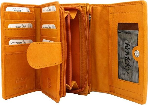 Rovicky Skórzany damski portfel Rovicky R-615-DDW NoSize. Portfele damskie ROVICKY. Za 181.93 zł.