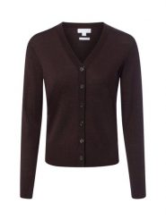 Brookshire sweter z wełny merynosowej Kobiety drobna dzianina brązowy, M. Brązowe kardigany damskie brookshire, m, bez wzorów, z dzianiny, bez kołnierzyka. Za 299.95 zł.
