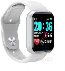 Smartwatch L18 biały. Białe zegarki smartwatch R2 Invest, bez wzorów. Za 34.99 zł.