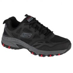 Buty trekkingowe męskie Skechers Hillcrest. Czarne trekkingi męskie Skechers, z materiału, bez zapięcia. Za 328.00 zł.
