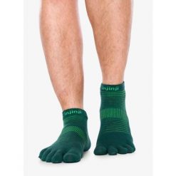 Skarpety do biegania Injinji Run Lightweight No-Show. Zielone skarpetki damskie Injinji, bez wzorów. Za 69.99 zł.