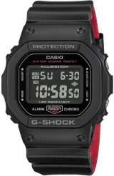 Zegarek sportowy Casio Zegarek Męski Casio G-Shock Black & Red Series DW-5600UHR-1 (Koperta 42,8 mm). Czarne zegarki męskie Casio, bez wzorów. Za 476.99 zł.