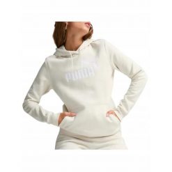 Bluza bluza na co dzień damska PUMA z kapturem. Brązowe bluzy damskie Puma, bez wzorów, bez ramiączek, z kapturem. Za 219.00 zł.