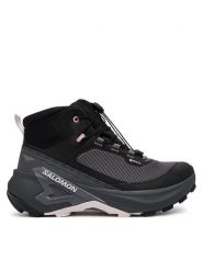 Salomon Trekkingi Genesis Mid GTX L45409700 Szary ciemny. Szare obuwie trekkingowe damskie Salomon, z materiału, bez zapięcia. Za 819.99 zł.