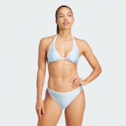 Bikini Tiro Neckholder. Białe stroje kąpielowe damskie Adidas, xl, bez wzorów, z materiału. W wyprzedaży za 212.55 zł.