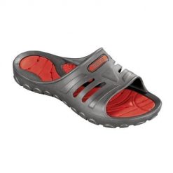 Klapki unisex Beco czerwono-szare. Czerwone klapki damskie 47 Brand, na lato, bez wzorów, bez obcasa, bez zapięcia. Za 196.99 zł.