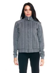 Damska bluza z golfem Leone zapinana na zamek błyskawiczny w kolorze szarym. Szare bluzy damskie LEONE 1947 APPAREL, l, bez wzorów, z bawełny, sportowe, bez ramiączek, z kapturem. Za 147.31 zł.