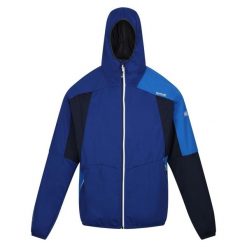 Kurtka softshell Regatta Tarvos VII. Niebieskie kurtki sportowe męskie Regatta, bez wzorów, z softshellu, bez kaptura, trekkingowe. Za 159.99 zł.